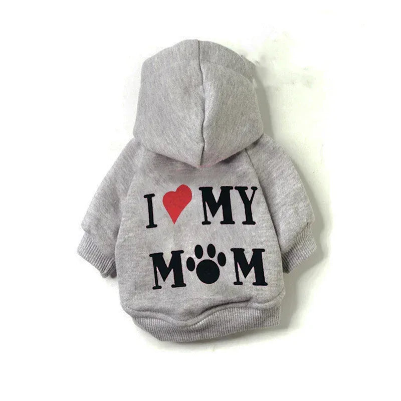 Pull de sécurité en polaire pour animaux avec capuche Automne et hiver