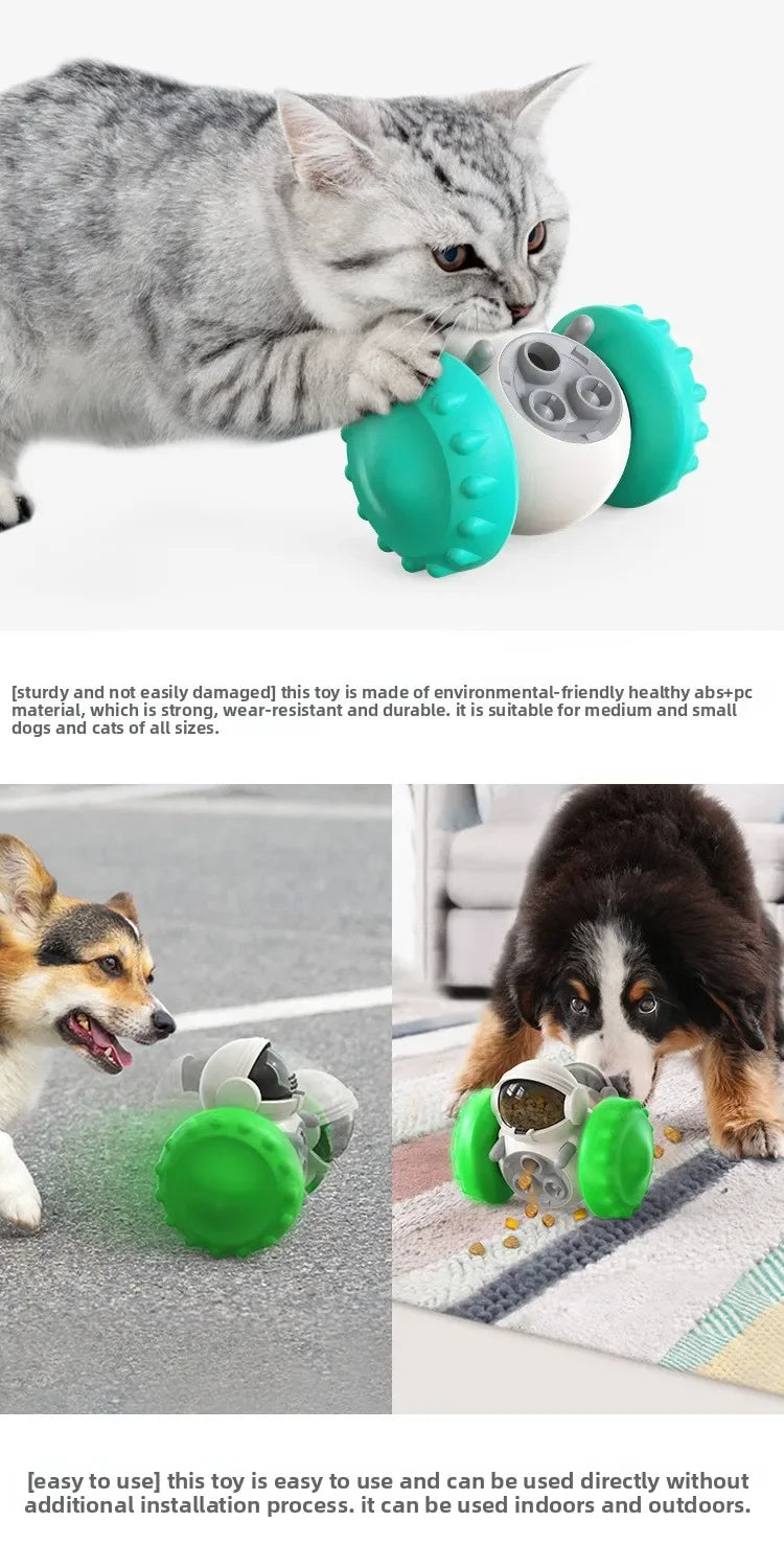 Interactive Slow Feeder Toy Car for Dogs & Cats – Treat Dispenser