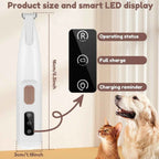 LED Pet Paw Hair Trimmer Waterproof Dog Grooming Clipper