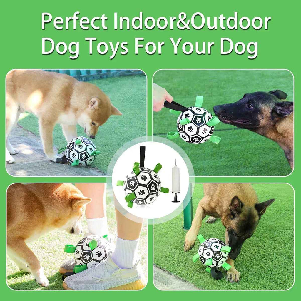 Interactive Dog Soccer Ball Toy for Large & Active Dogs