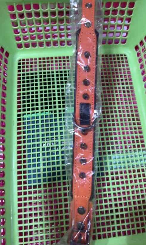 Leather Dog Collar with Bandana Adjustable Pet Neck Strap