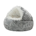 Cama semi-cerrada para gato con cubierta universal para las cuatro estaciones, nido con caparazón, para perro pequeño, suministros para mascotas de invierno