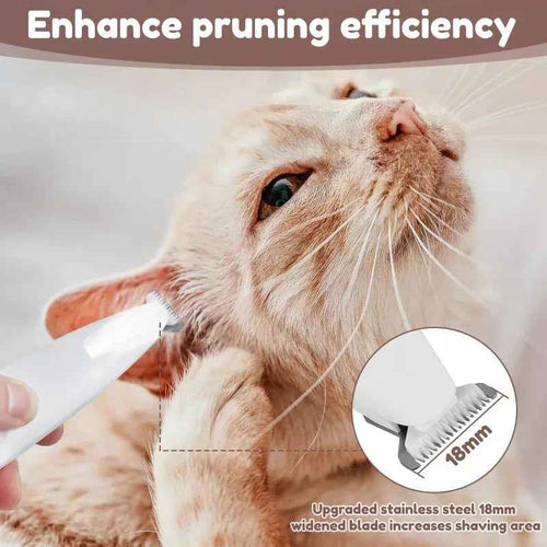 LED Pet Paw Hair Trimmer Waterproof Dog Grooming Clipper