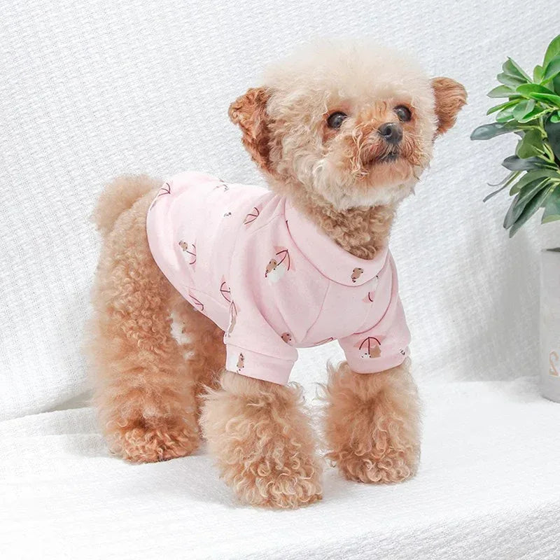 젊은 가을 겨울 소형견 애완동물 옷