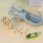 3-in-1 Portable Pet Water Bottle with Food & Poop Dispenser