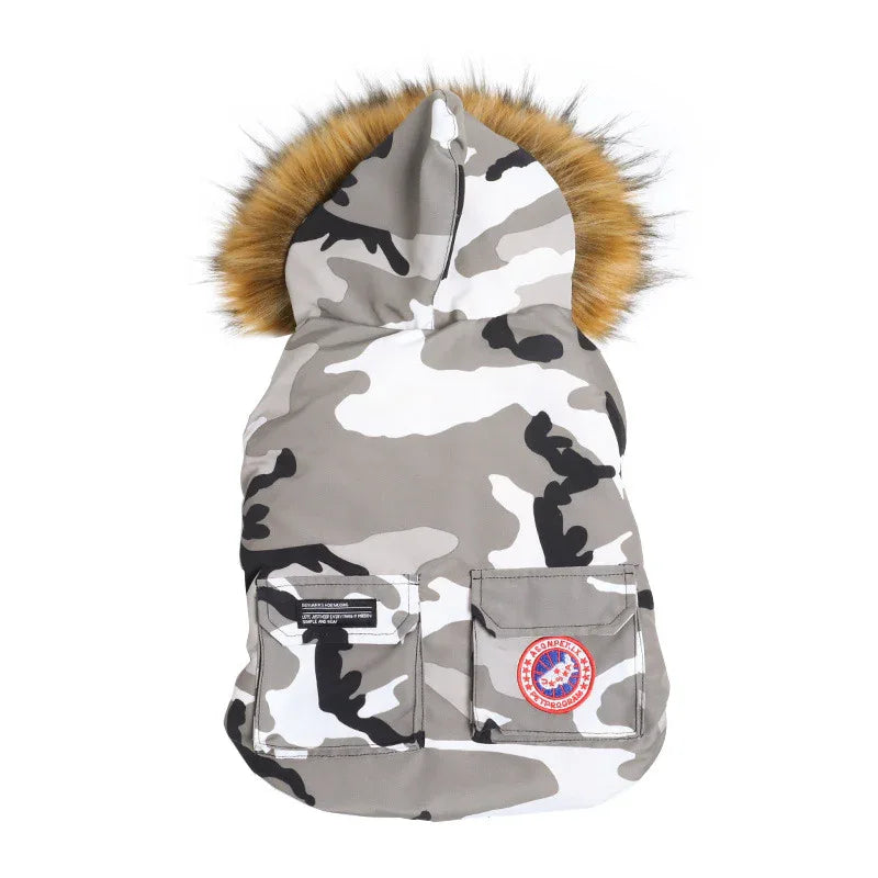 Veste matelassée pour chien Camouflage canard