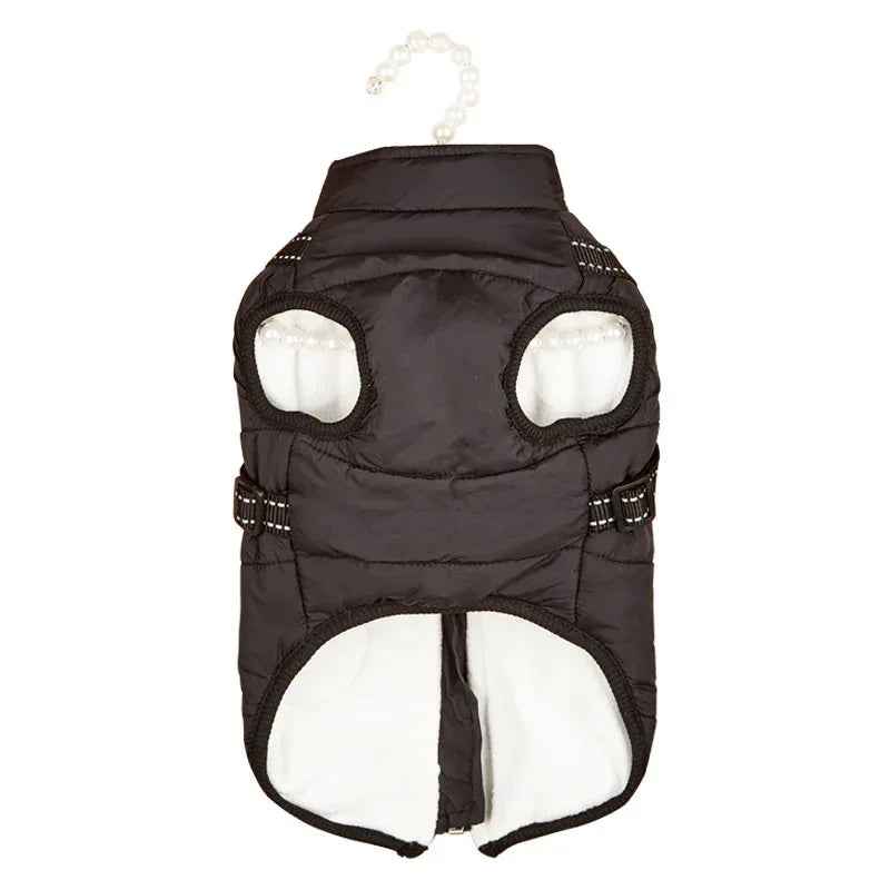 Warm Dog Winter Jacket Fleece-Lined Reflective Pet Coat