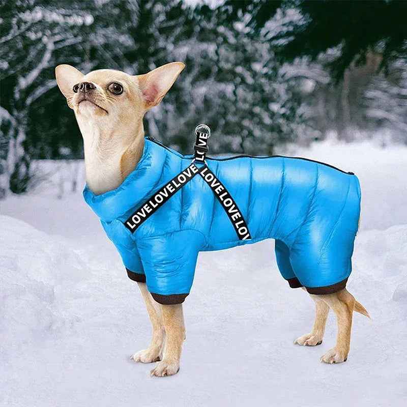 Pet Thickened Windproof Four-legged Warm Clothing