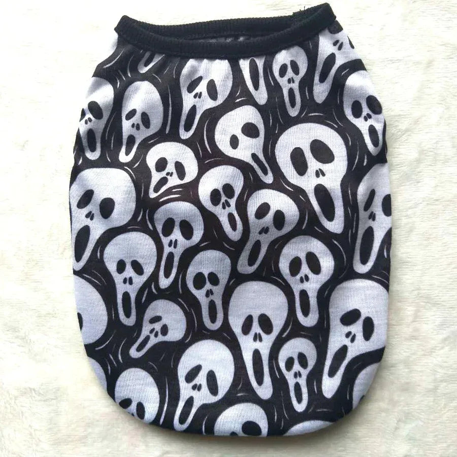 Vêtements pour animaux, accessoires d'Halloween avec crâne