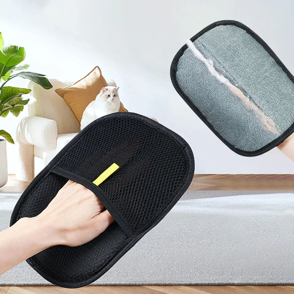 Pet Hair Remover Glove Deshedding Brush for Dogs & Cats