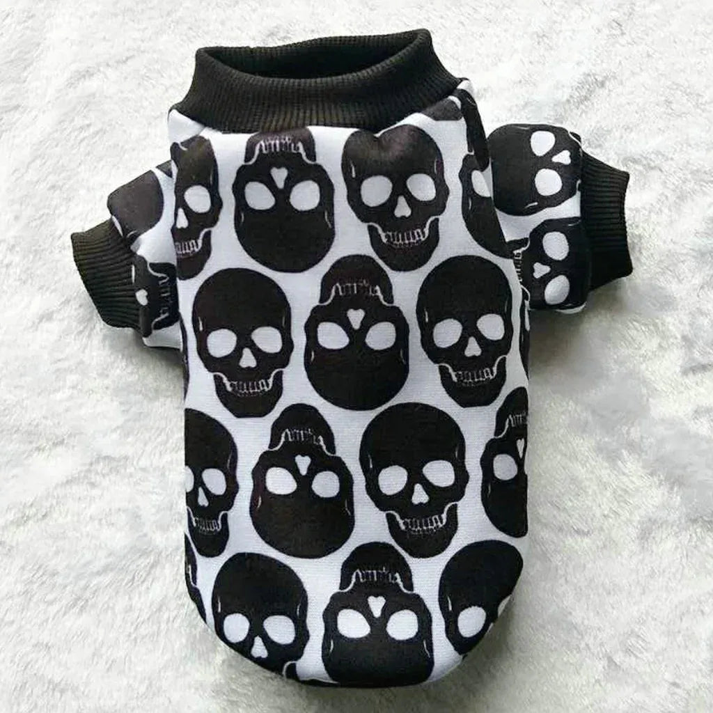 Vêtements pour animaux, accessoires d'Halloween avec crâne