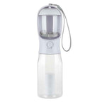 3-in-1 Portable Pet Water Bottle with Food & Poop Dispenser
