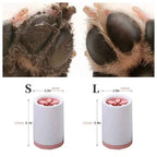 Portable Dog Paw Cleaner Cup with Soft Silicone Brush