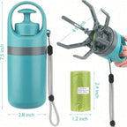 Portable Dog Pooper Scooper with Built-in Waste Bag Dispenser