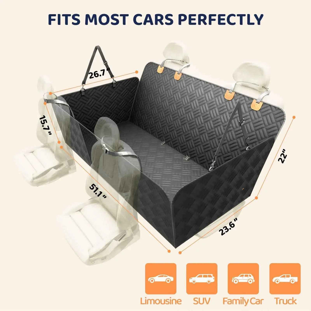 Waterproof Dog Car Seat Bed Durable Pet Travel Cushion