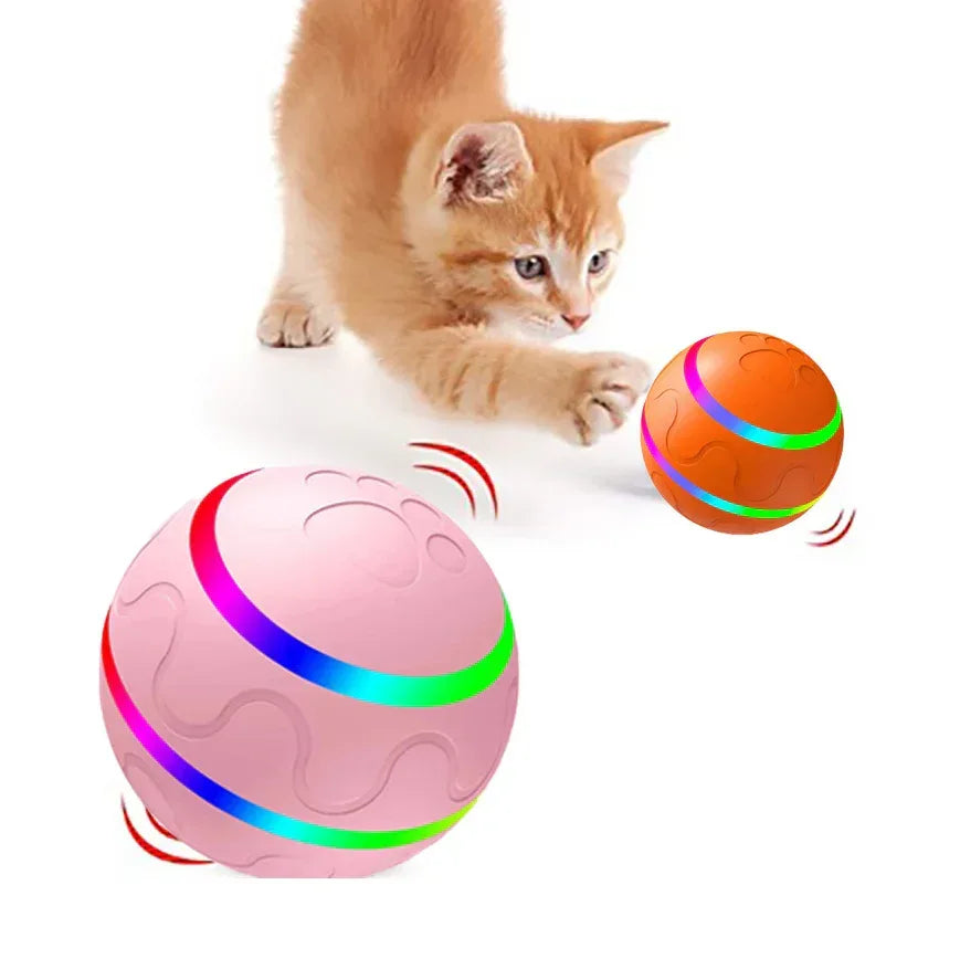 ของเล่นลูกบอลแมว Pet New Cat Wicked Ball ของเล่นแมวอัจฉริยะ ลูกบอล USB ลูกบอลหมุนอัตโนมัติ