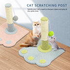 Cute Paw Footprints Cat Scratch Columns, Grinding Claws To Play With Dual Functions, With Cute Footprint Shapes, Contracting Cats To Grind Their Claws Happily