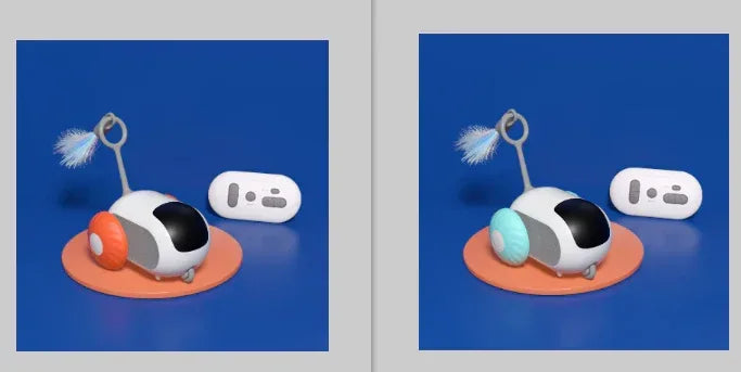 ของเล่นรถแมวแบบโต้ตอบควบคุมระยะไกล ชาร์จ USB วิ่งไล่อัตโนมัติ เคลื่อนที่เอง ควบคุมอัจฉริยะ ของเล่นแมวแบบโต้ตอบ สินค้าอุปกรณ์สัตว์เลี้ยง