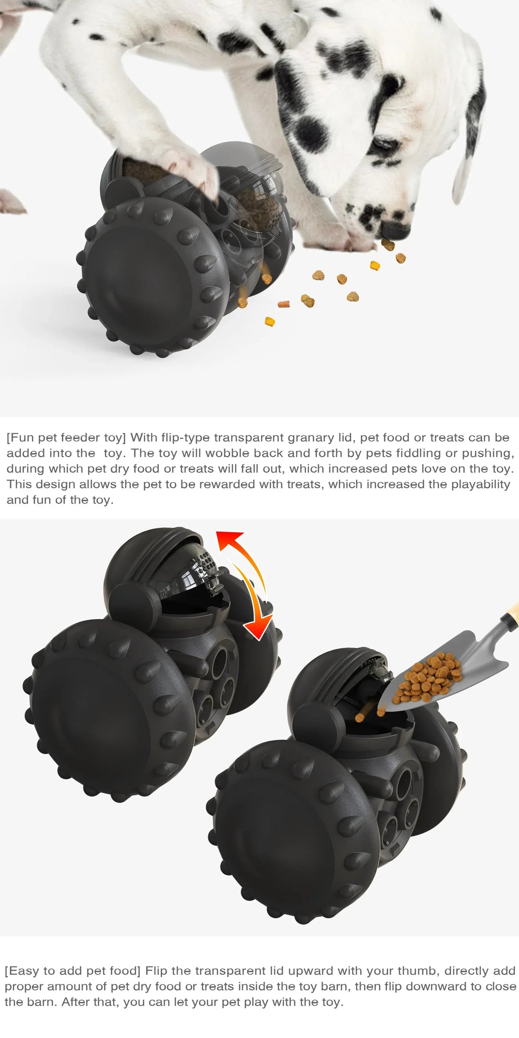 Interactive Slow Feeder Toy Car for Dogs & Cats – Treat Dispenser
