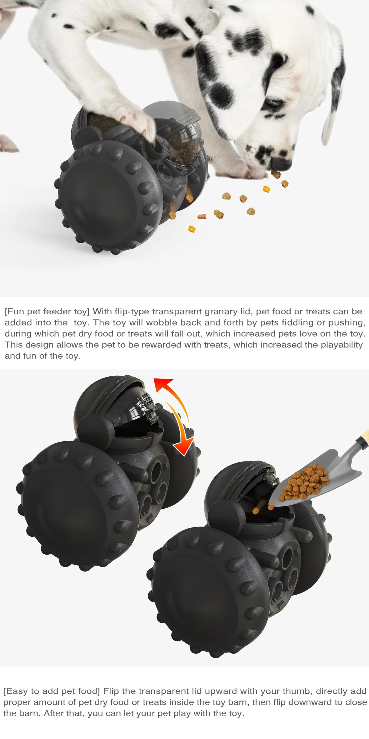Interactive Slow Feeder Toy Car for Dogs & Cats – Treat Dispenser