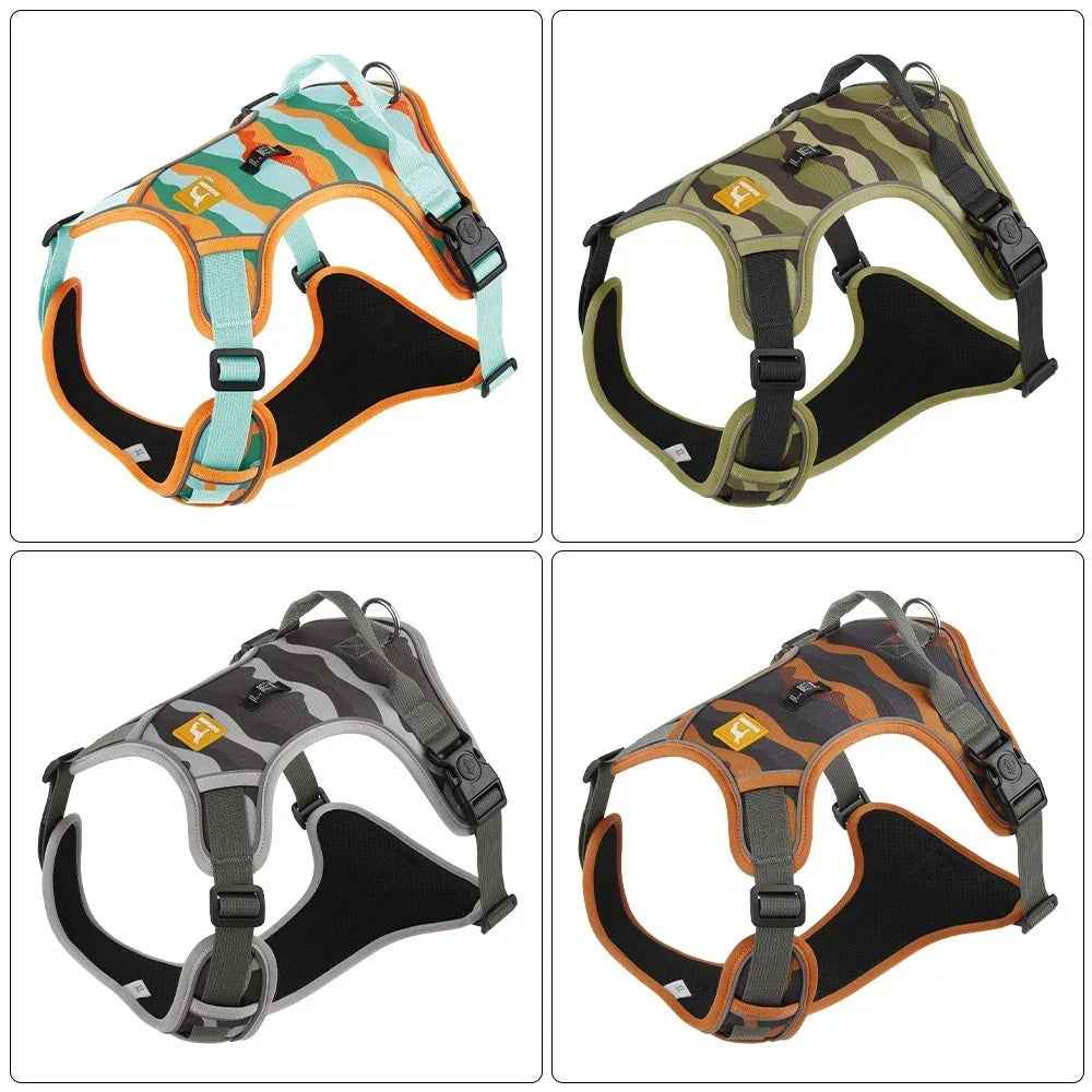 Reflective Dog Harness & Leash Set Chest Strap Walking Lead