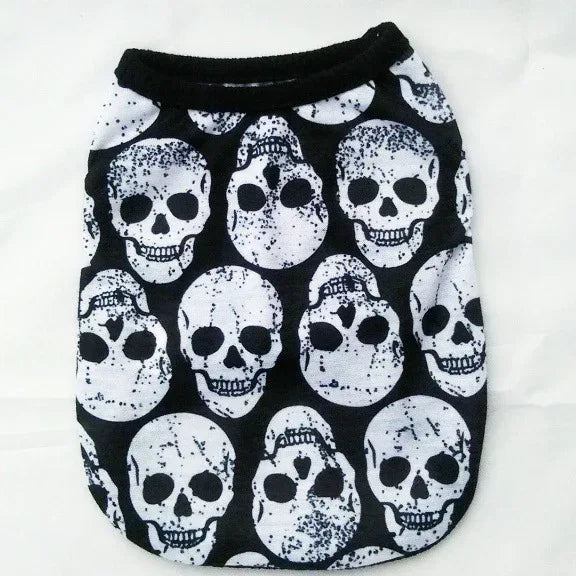 Vêtements pour animaux, accessoires d'Halloween avec crâne