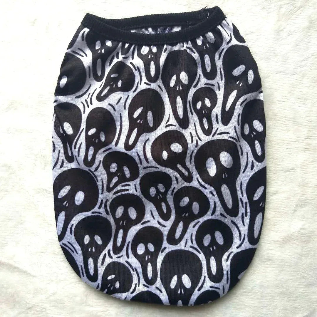 Vêtements pour animaux, accessoires d'Halloween avec crâne