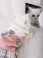 Dress Pet Teddy Corgi Fighting Bichon Snow