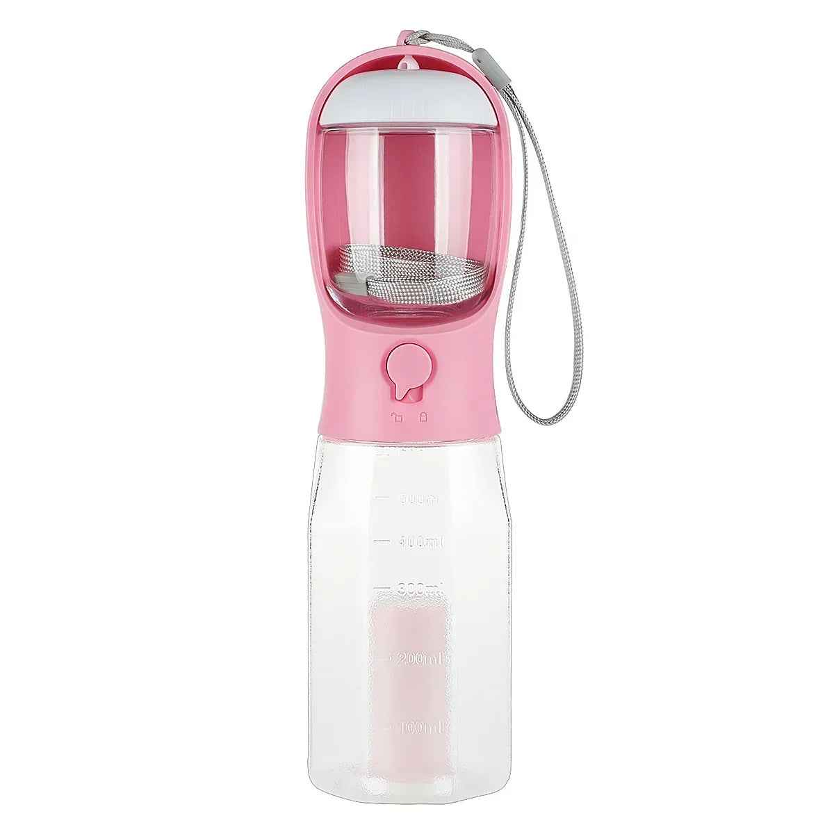3-in-1 Portable Pet Water Bottle with Food & Poop Dispenser