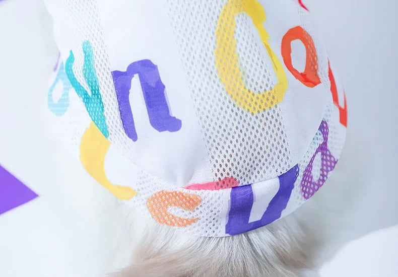 Cat Clothes Anti Hair Loss Cute VestBlue