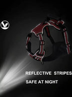 Tactical Service Dog Harness Strap Set, Car Seat Belt, Collapsible Bowl, Biodegradable Trash Bag Set For Dogs