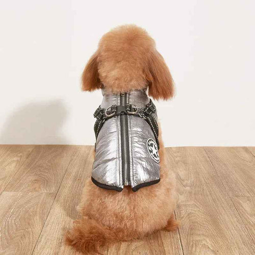 Warm Dog Winter Jacket Fleece-Lined Reflective Pet Coat