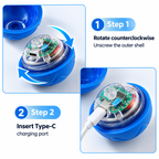 Bola Elétrica Saltitante para Pets Brinquedo Automático Luminoso para Cães Produtos para Treinamento de Cães Bola Resistente