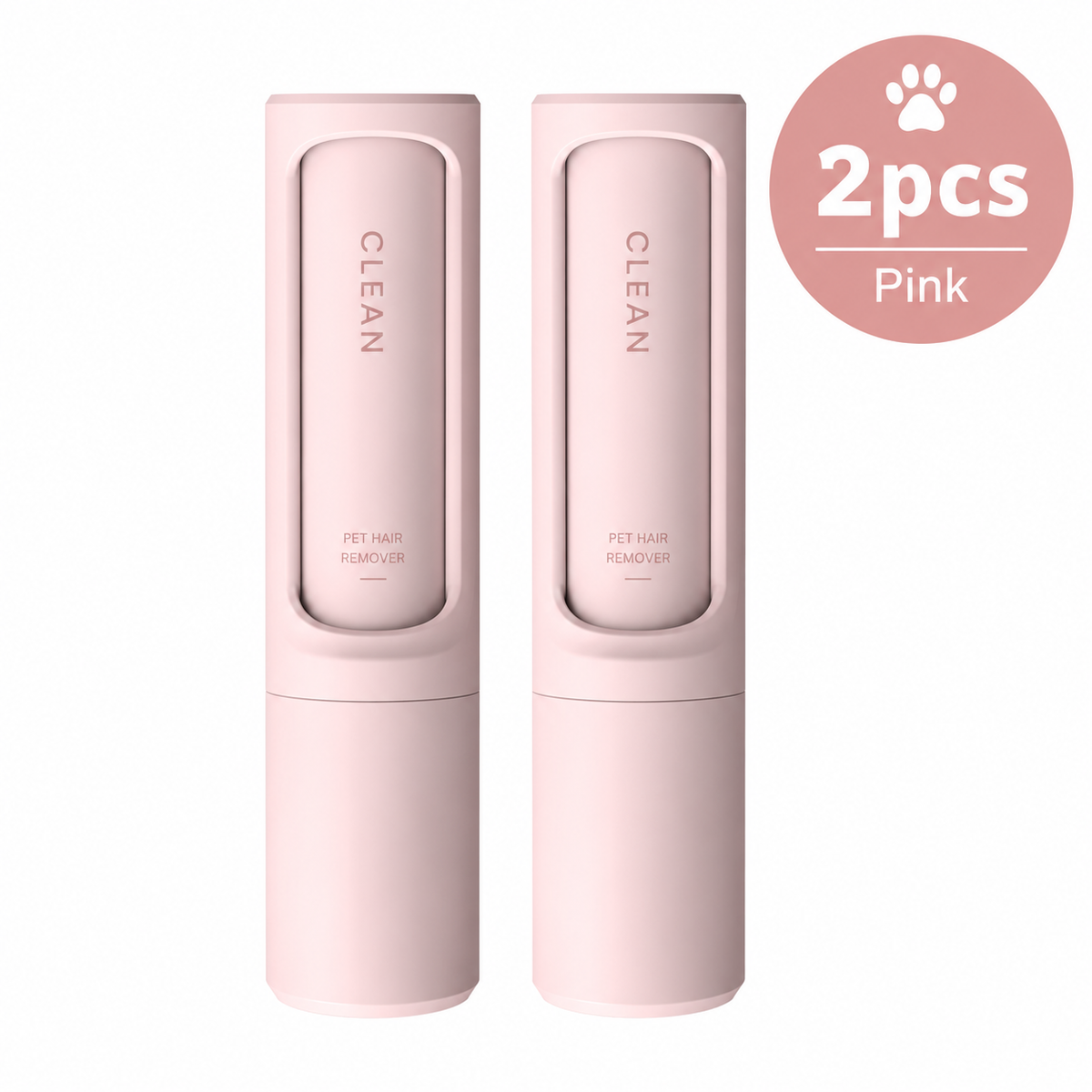 2-in-1 Reusable Pet Hair Remover Brush Self-Cleaning Lint Roller