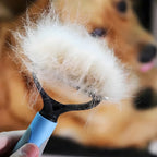 Rasqueadeira de Cuidados para Cães e Gatos com Duas Faces para Remoção de Pelos Soltos e Desembaraço