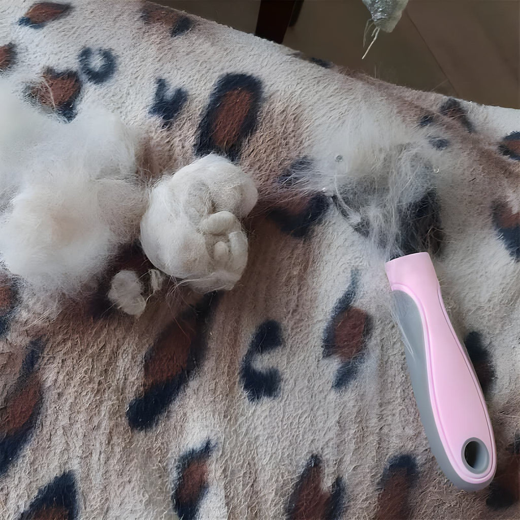 Rasqueadeira de Cuidados para Cães e Gatos com Duas Faces para Remoção de Pelos Soltos e Desembaraço
