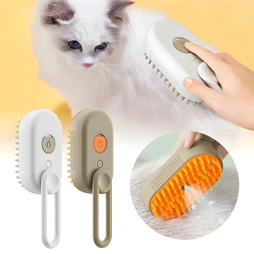 Bàn chải hơi nước điện 3 trong 1 cho mèo và chó, lược chải thú cưng