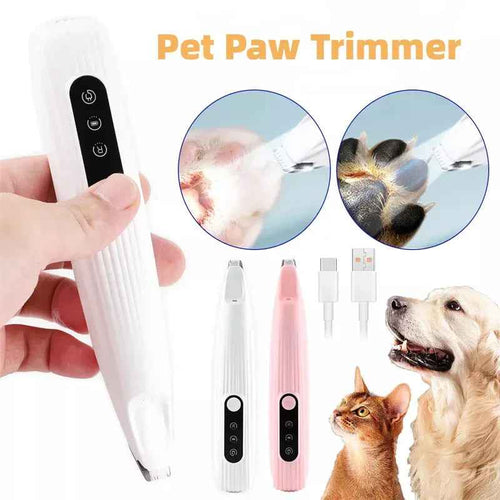 LED Pet Paw Hair Trimmer Electric Clipper for Dogs & Cats