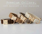 Personalized Velvet Dog Collar & Leash Set with Bow