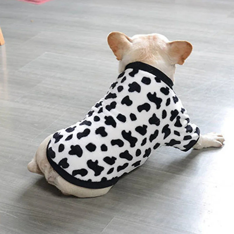 Pyjama en peluche français pour animaux de compagnie, style mode et personnalité