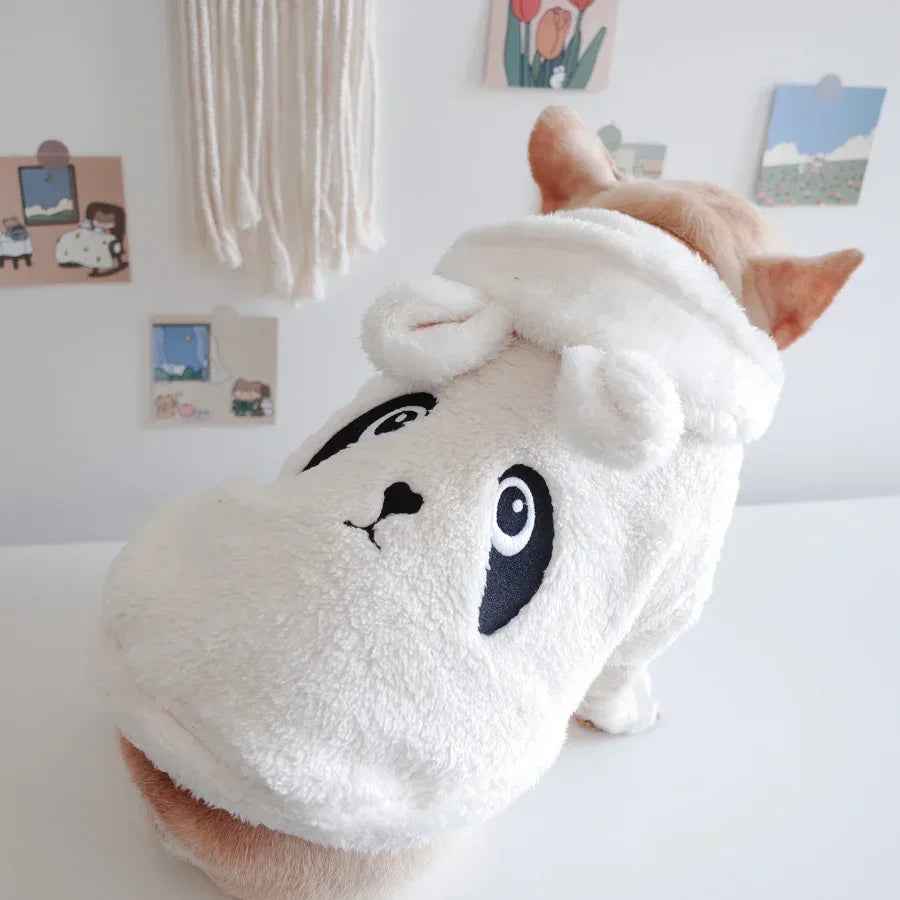 Pet Apparel Embroidery Cartoon Hooded Vest