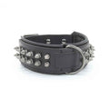 Leather Dog Collar with Bandana Adjustable Pet Neck Strap