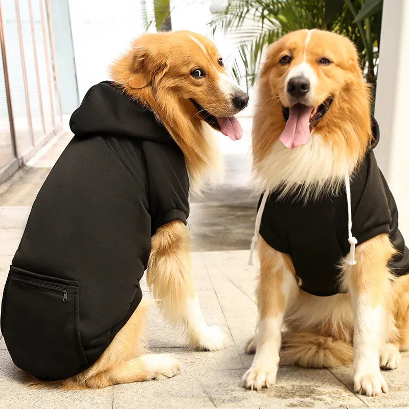 Áo Len Thú Cưng Thời Trang Có Túi Khóa Kéo Đơn Giản