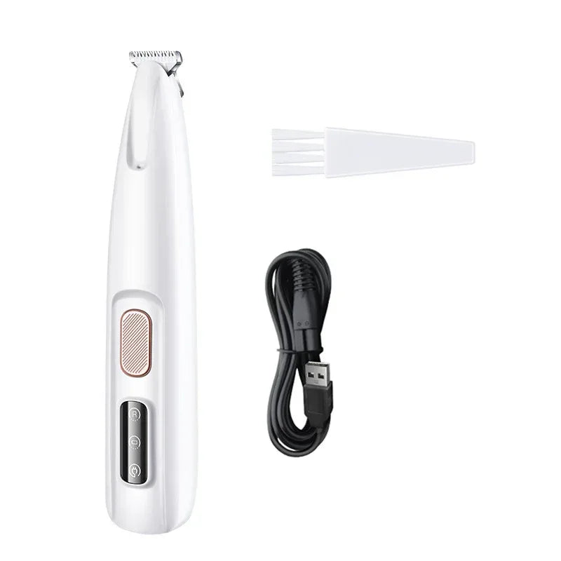 LED Pet Paw Hair Trimmer Waterproof Dog Grooming Clipper