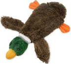 Best Pet Supplies 2-in-1 Stuffless Squeaky Dog Toys With Soft, Durable Fabric For Small, Medium, And Large Pets, No Stuffing For Indoor Play, Supports Active Biting And Play - 1Wild Duck