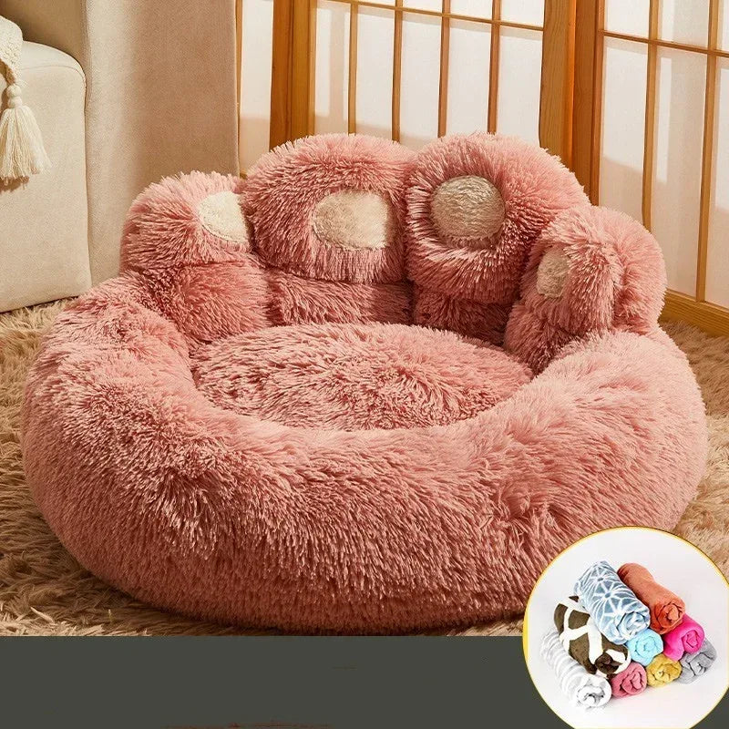 Cama cálida para kennel para perros medianos y grandes Corgi Golden Retriever Colchón de sofá forrado con vellón