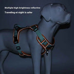 Reflective Dog Harness & Leash Set Chest Strap Walking Lead