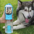 3-in-1 Portable Pet Water Bottle with Food & Poop Dispenser
