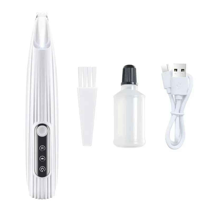 LED Pet Paw Hair Trimmer Electric Clipper for Dogs & Cats