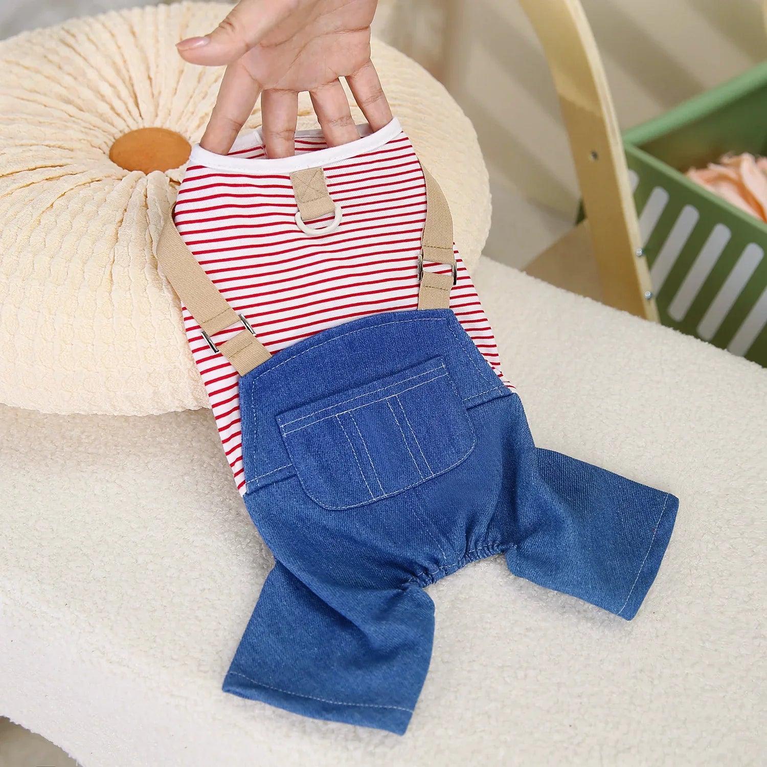 Quần Jean Bốn Chân Thú Cưng Phong Cách Cá Tính